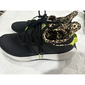 Adidas Puremotion Adapt Women 8 Black Leopard Print Cloudfoam Sneakers IG3150